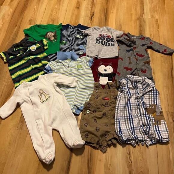 Bundle of 10 Baby Clothes Sz 3 months #Y729 - Picture 1 of 6